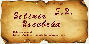 Selimir Ušćebrka vizit kartica